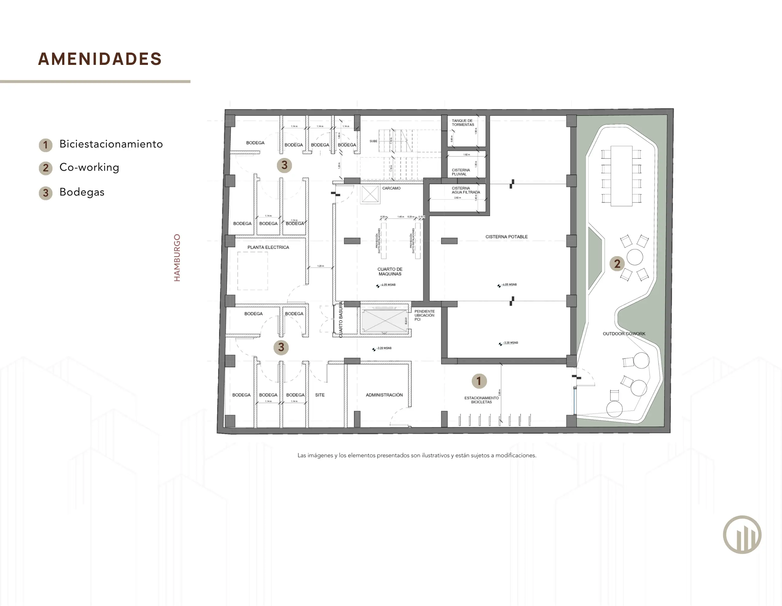 Tipología de departamento. Plano arquitectónico